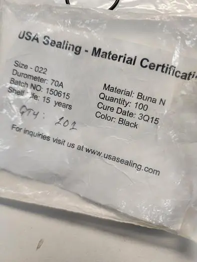 SILICON O RINGS 70 BUNA SIZE 022
