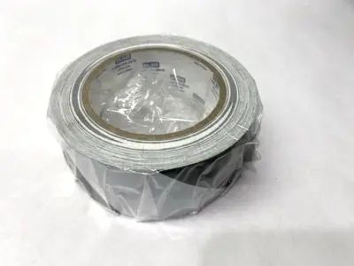 NEW ULINE INDUSTRIAL VINYL SAFETY TAPE WHITE/BLACK 2" X 36 YDS LOT OF 2