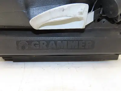 Grammer Forklift Seat Black Vinyl Adjustable Removed From Linde 1114891