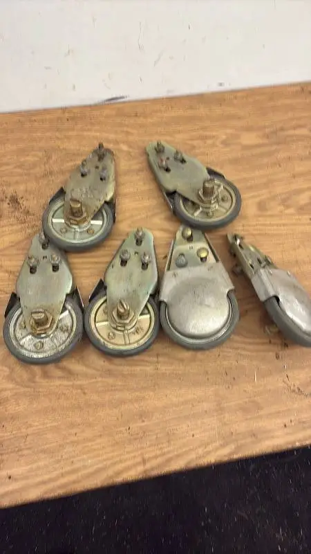 Set of 5 Heavy Duty Swivel Industrial Caster Wheels
