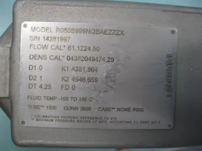 USED Micro Motion R050