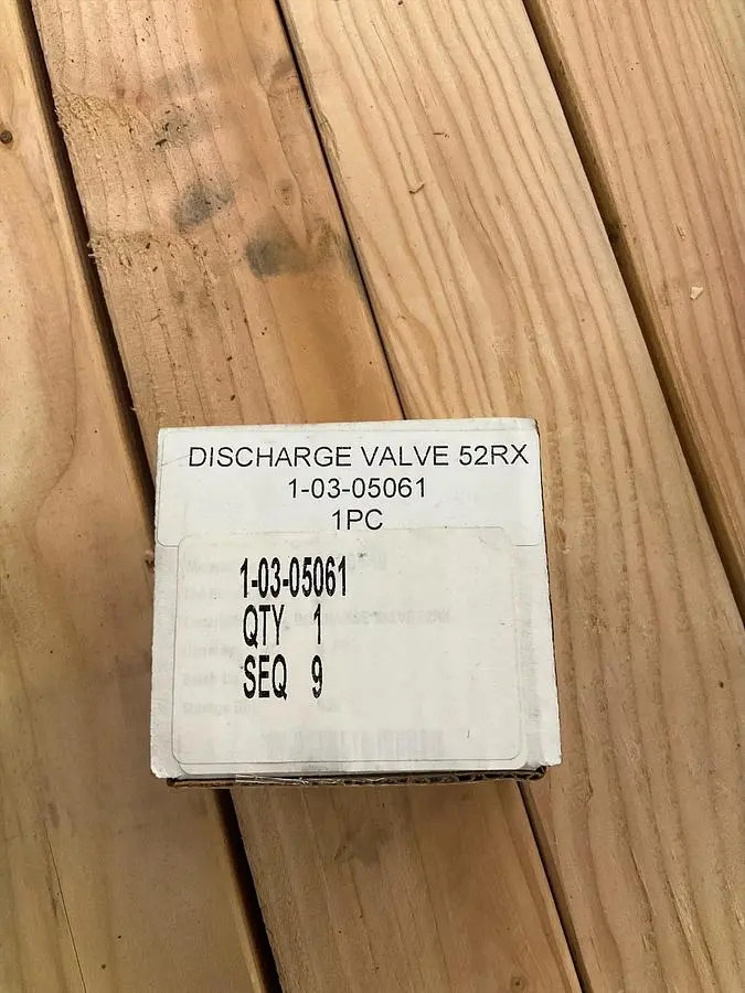 GEMINI DISCHARGE VALVE 52RX PN: 1-03-05061