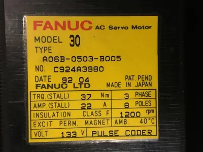 USED FANUC A06B-0503-B005