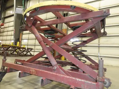 Southworth Pallet Pal Positioner Rotary Spring Level Loader Turntable on Casters