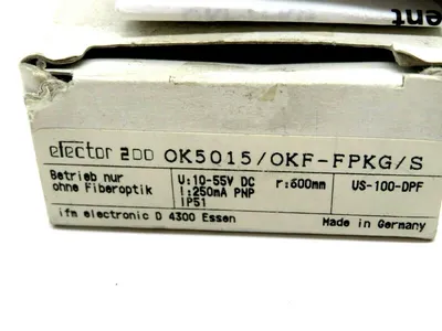 NEW IFM EFECTOR OK5015/OKF-FPKG/S SENSOR OK5015OKFFPKGS