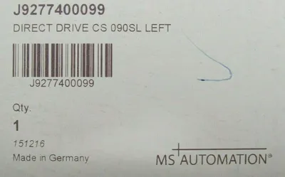 NEW MS AUTOMATION J9277400099 DIRECT DRIVE CS 090SL LEFT
