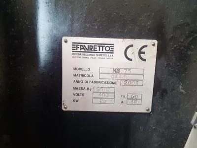 Used FAVRETTO MB 75 Reciprocating Surface Grinders IT | Gamba Macchine Srl #1282100
