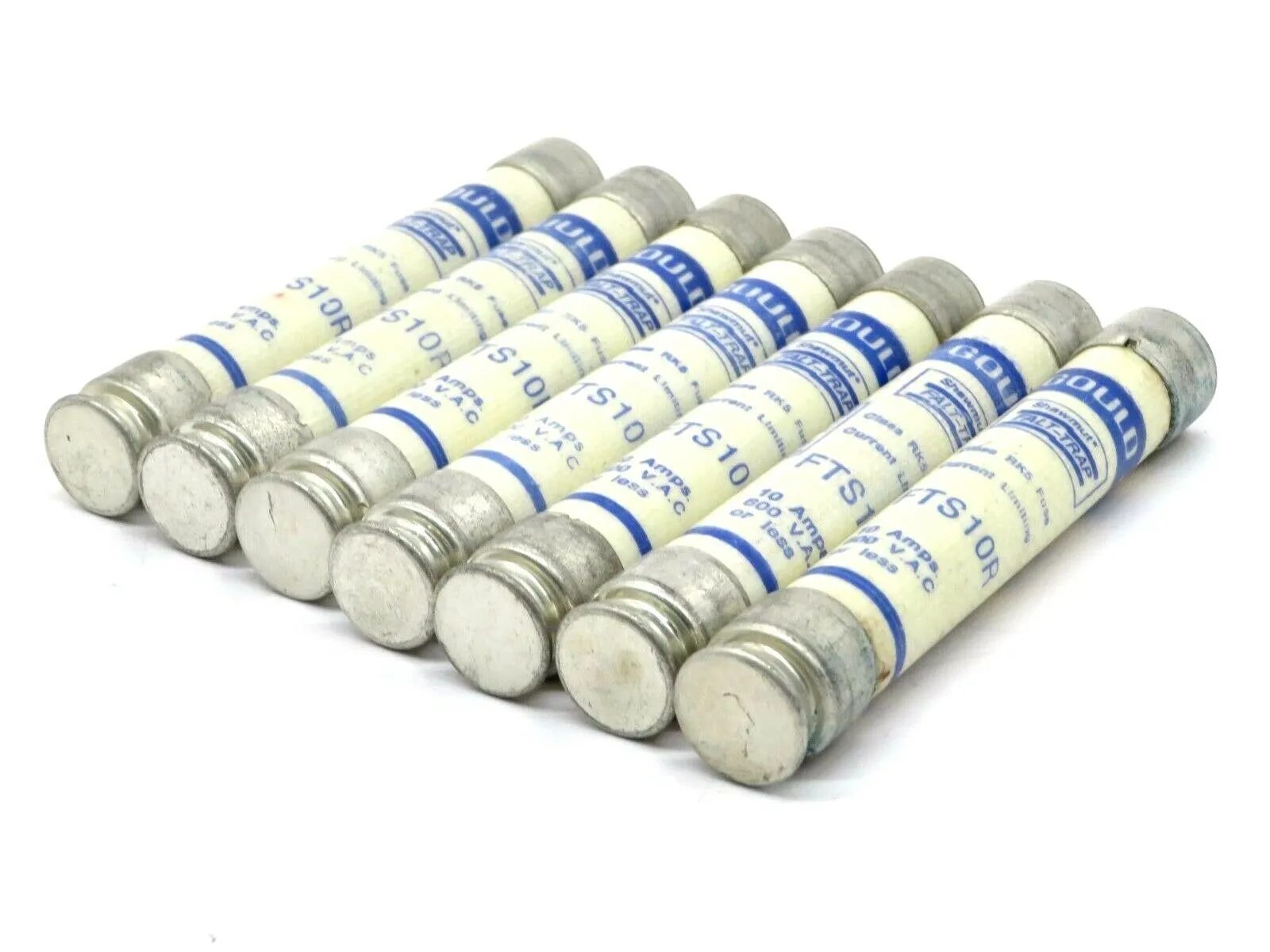 7 NEW GOULD FTS10R FUSES 10 AMP 600 VAC