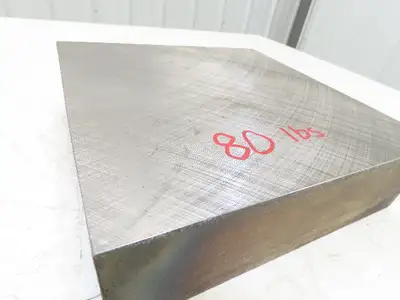 Mild Carbon Steel Flat Ground Stock 2.91" x 9-7/8" Square  75Lbs