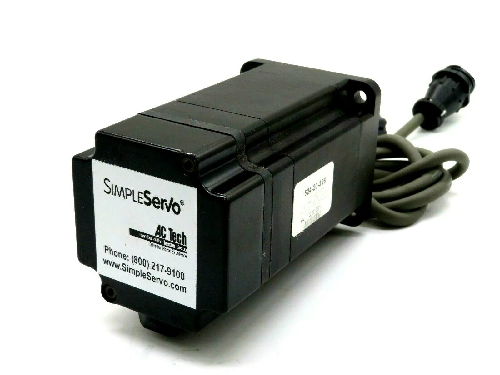 NEW LENZE AC TECH 524-20-326 ENCODER 6 AMP 3000RPM 240VAC 52420326