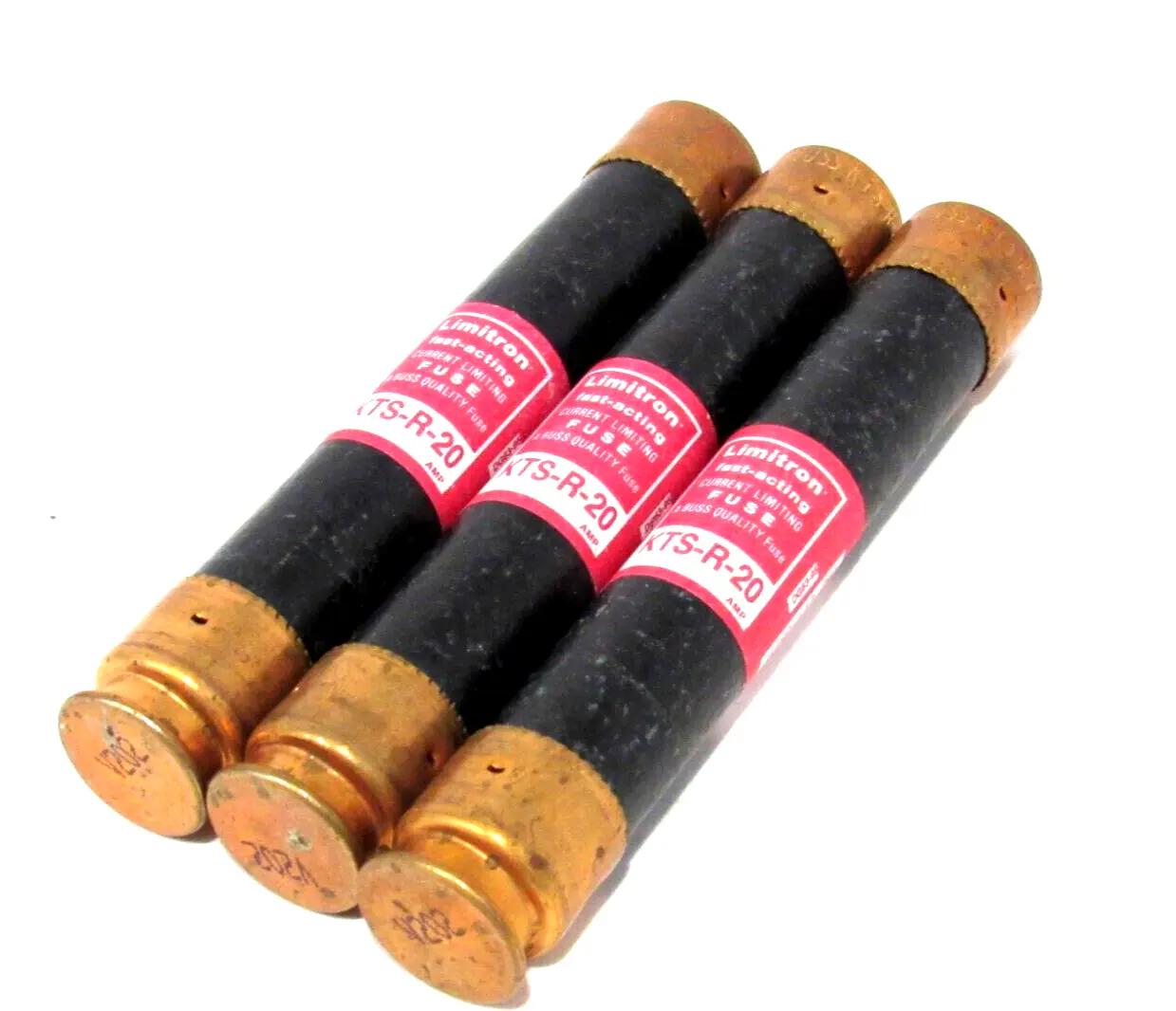 LOT OF 3 NEW BUSSMANN LIMITRON KTS-R-20 FUSES KTSR20