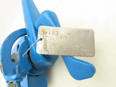 Media Valve Co. WCB-1500WP CS-CS-NR Butterfly Valve 2-3/8" 10" Lock Down Handle