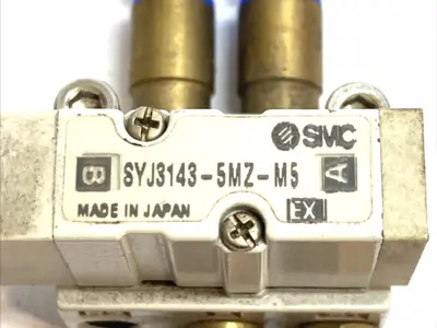 Used SMC Solenoid Valve 24VDC 5 Way Valve Base Solenoid Valves Michigan US | Maverick Industrial Sales #1397724