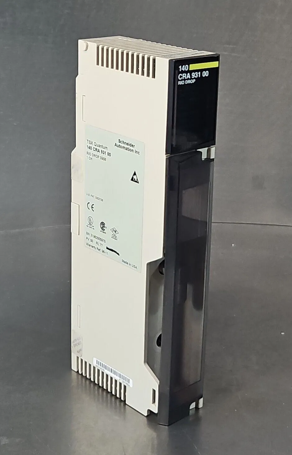 Used Schneider Tsx Quantum 140CRA93100 PLC Input & Output | Palmetto Automation #1156421
