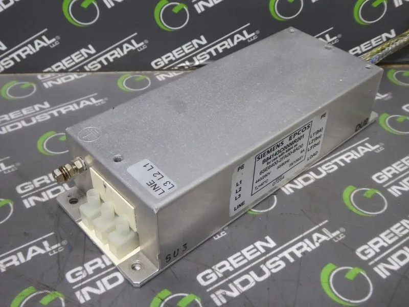 Siemens EPCOS B84143C0006R201 3-Line EMC Filter 6Amps 440-250V Used