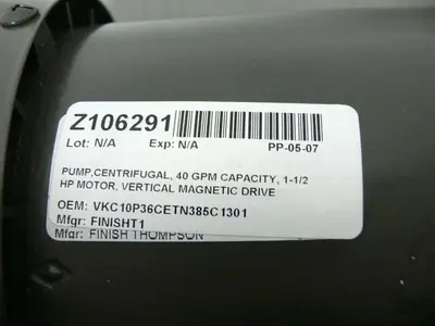 USED WEG 00156ES3EB56C 1.5 HP MOTOR VERTICAL MAGNETIC DRIVE