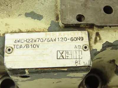 Rexroth 4WEH22W70/6AW120-60 N9TDA/B10V Pilot Operated Directional Valve