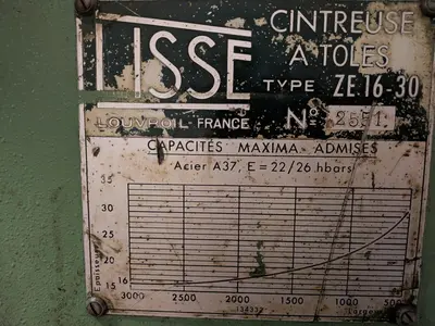 USED LISSE ZE 16-30 3000 X 20 MM