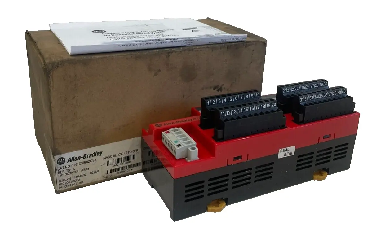 ALLEN BRADLEY 1791DS-IB8XOB8 I/O MODULE 24VDC SER. A 1791DSIB8XOB8 NEW, SURPLUS