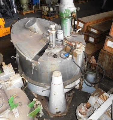 Alfa-Laval PAZ 1250C perforate basket centrifuge, 316SS.