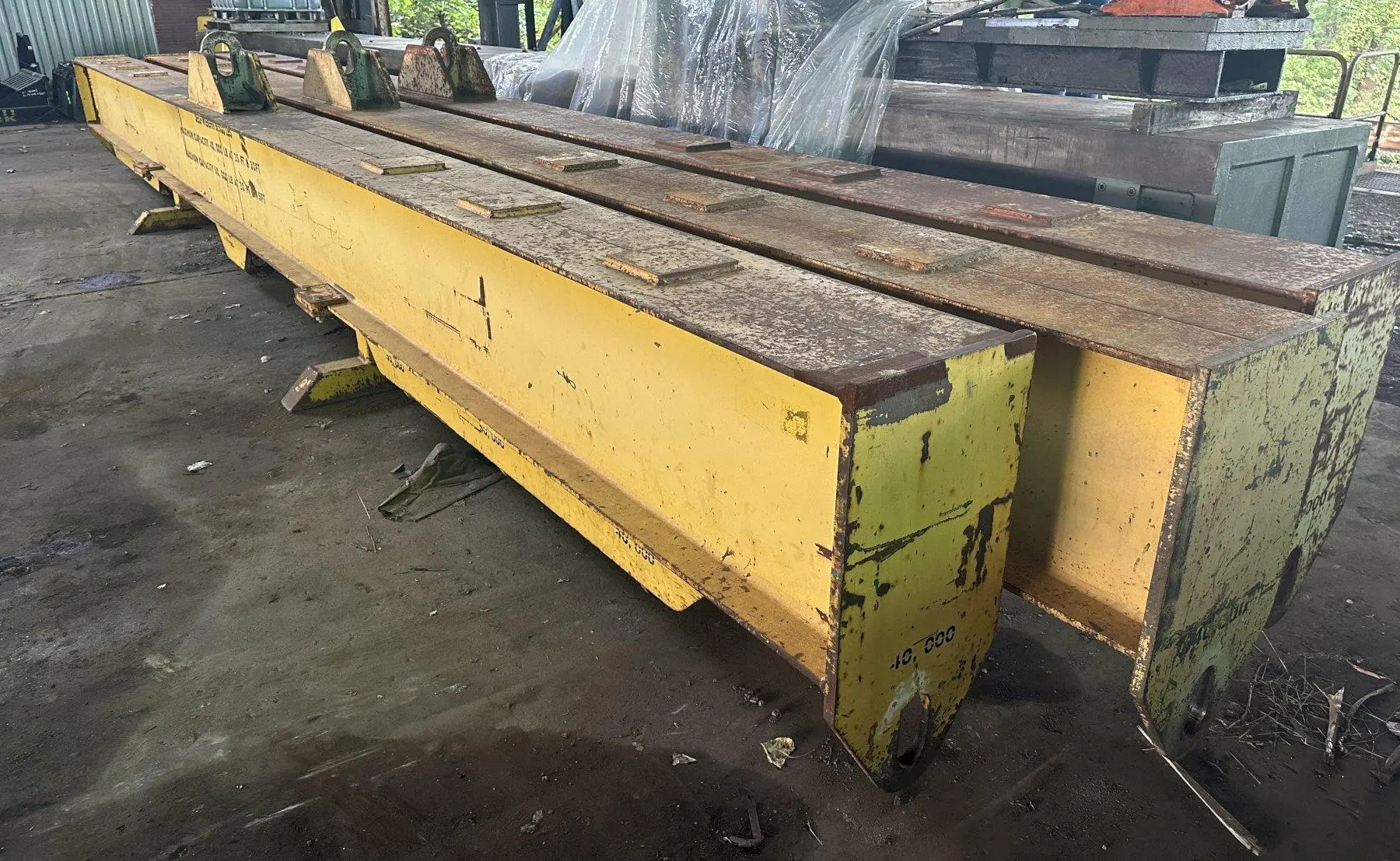50,000 LB. X 30' CAPITAL STEEL HEAVY DUTY SPREADER BAR / LIFTING BEAM: STOCK #19816