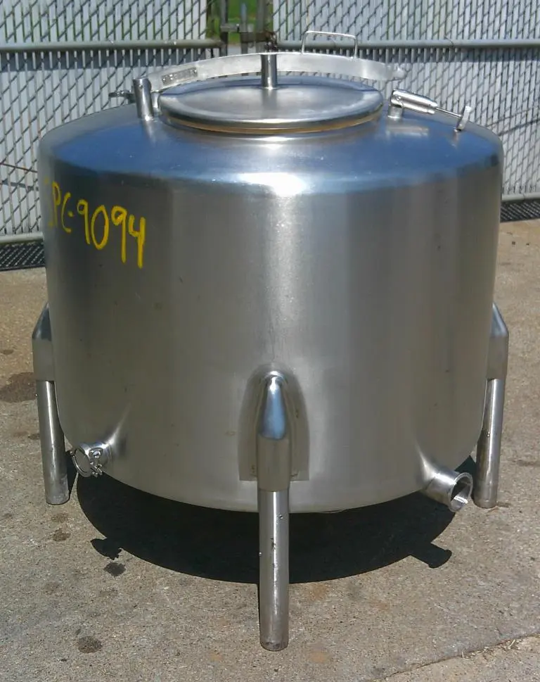SPC9094  Tank 150 gallon vertical tank, Stainless Steel, flat