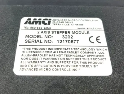 Used AMCI ControlLogix 2-Axis Stepper Module Automation Control (HMI) Michigan US | Maverick Industrial Sales #1483149