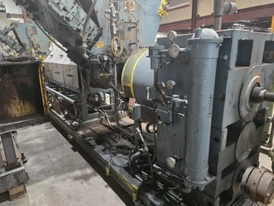 12" Single Screw Crown/CDL Dump Extruder, Model RPU2E400, 10:1 L/D Ratio