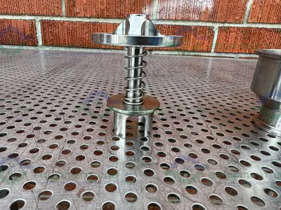 USED PICK HEATERS STAINLESS STEEL CHECK VALVE W/ 1.5" SANITARY FITTING