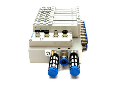 USED FESTO PNEUMATIC MANIFOLD ASSEMBLY