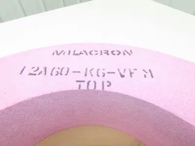 Milacron 12A60-K6-VFM Grinding Wheel 16" Diameter 10" Arbor 4" Thick 6500 SFPM