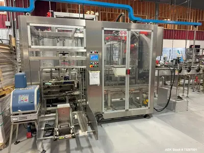 Used Bottling Line – GAI Rotary Filler, APE Packers, ROPP Capper, Case Sealer