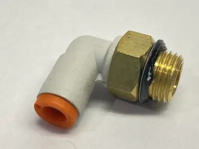 KQ2L03-34 | SMC  Pneumatic Fitting Male Elbow 5/32" OD LOT OF 6 - Used