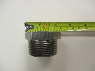 Unused 1 3/8" Steel End See-Thru