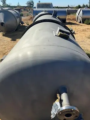 Stainless Steel 2,000 Gallon Vertical 150 PSI Pressure Tank, 304L S/St #S745292