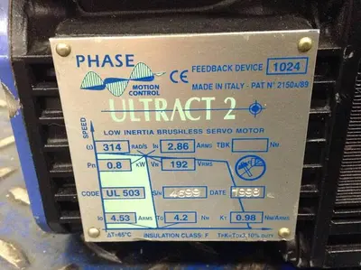 Used PHASE MOTION CONTROL UL 503 Motors (misc) Michigan US | Ideal Machinery #1304219