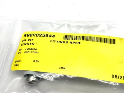 R980025644 | Bosch Rexroth  HP2/E Pneumatic Flow Control Fitting Kit, 8mm Tube 2-PK - New – Open box