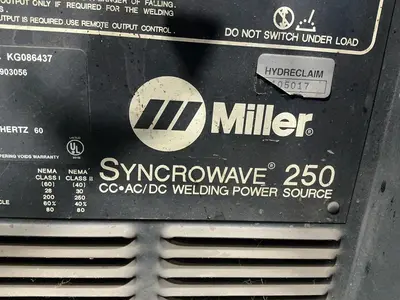 Used MILLER SYNCROWAVE 250 Tig Welders Ohio US | HGR 24 #1404598