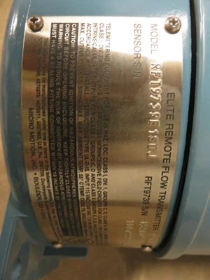 Micromotion Elite Remote Flow Transmitter Model RFT9739E1SUJ , Unused Condition