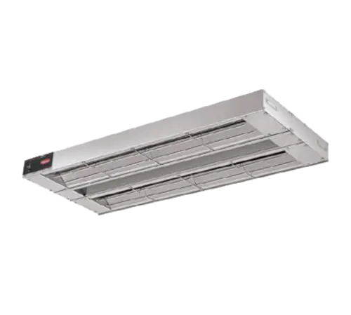 Hatco GRA-60D3 60" Standard Watts Infrared Strip Warmer - Double Rod, (2) Built In Toggle Control, 120v