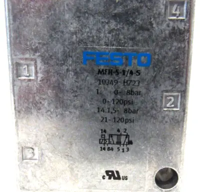 NEW FESTO MFH-5-1/4-S SOLENOID VALVE 10349 MFH514S