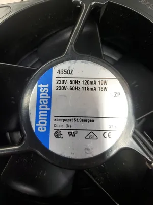 EBMPAPST 4650Z COOLING FAN w/FILTER PLATE. 5D-33