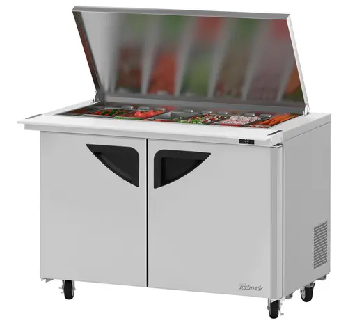 Turbo Air TST-48SD-18-N-FL 48 1/4" Super Deluxe Mega Top Sandwich/Salad Prep Table w/ Refrigerated Base, 115v