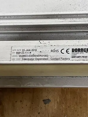 USED DORNER DORNER 202M03-0300404A101003