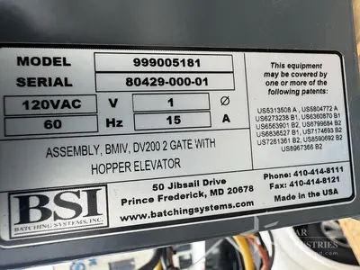 Used BATCHING SYSTEMS INC. 999005181 Automatic Feed Systems California US | Star Industries #1254524