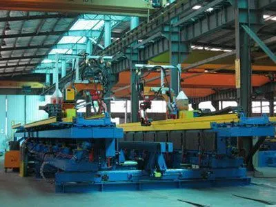Corrugated Web H-Beam Automatic Welding Line in Shaoxing City, China