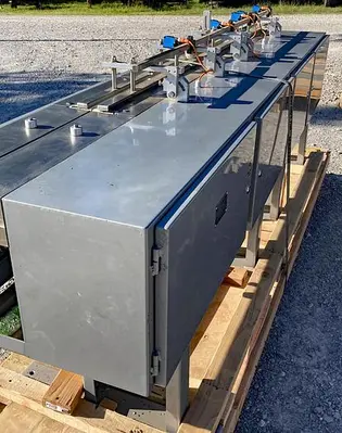 USED In-Line Multi Belt Feeder for Wrapping System for Nutrition Bars — (Machine 3 of a 6-piece system)