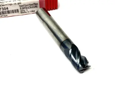 USED ACCUPRO SQUARE END MILL: 12.00 MM DIA, 16.00 MM LOC, 4 FLUTE, SOLID CARB