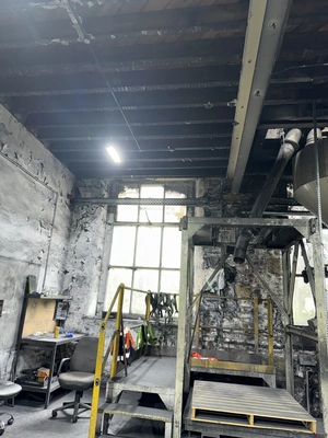 Installation of 2No 3000 LT Loading Hopper assemblies.