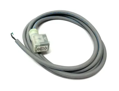 None | Canfield Connector Valve Plug Cordset 6' Length 3-Wire 48-120VDC/100-240VAC - New Other